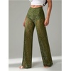 image:imageRoseSeek Womens Y2K Floral Lace See Through Pants Sheer Straight Leg Long Pants Club WearGreen