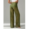 image:imageRoseSeek Womens Y2K Floral Lace See Through Pants Sheer Straight Leg Long Pants Club WearGreen