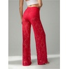 image:imageRoseSeek Womens Y2K Floral Lace See Through Pants Sheer Straight Leg Long Pants Club WearRed