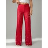 image:imageRoseSeek Womens Y2K Floral Lace See Through Pants Sheer Straight Leg Long Pants Club WearRed
