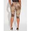 image:imageRoseSeek Womens Y2K Leopard Mesh Cropped Leggings 34 Length Club Capri PantsBrown Print