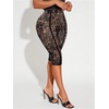 image:imageRoseSeek Womens Y2K Leopard Mesh Cropped Leggings 34 Length Club Capri PantsMix Brown
