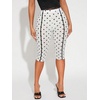 image:imageRoseSeek Womens Y2K Leopard Mesh Cropped Leggings 34 Length Club Capri PantsWhite Dots