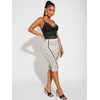 image:imageRoseSeek Womens Y2K Leopard Mesh Cropped Leggings 34 Length Club Capri PantsWhite Dots