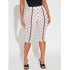 image:imageRoseSeek Womens Y2K Leopard Mesh Cropped Leggings 34 Length Club Capri PantsWhite Red