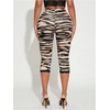 image:imageRoseSeek Womens Y2K Leopard Mesh Cropped Leggings 34 Length Club Capri PantsZebra Print