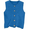 image:imageRoseSeek Womens Button Down Sweater Vest Sleeveless Crewneck Knit Outerwear Old Money KnitwearBlue