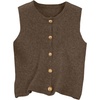 image:imageRoseSeek Womens Button Down Sweater Vest Sleeveless Crewneck Knit Outerwear Old Money KnitwearBrown