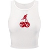 image:imageRoseSeek Womens Cherry Print Cropped Tank Top Scoop Neck Sleeveless Slim Fit Summer TopsWhite Red