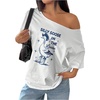 White Blue Graphic