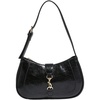 image:imageRoseSeek Womens Retro Vintage Zipper Shoulder Bag Adjustable Strap Elegant Underarm Purse HandbagsBlack