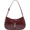 image:imageRoseSeek Womens Retro Vintage Zipper Shoulder Bag Adjustable Strap Elegant Underarm Purse HandbagsBurgundy
