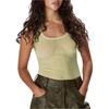 image:imageRoseSeek Womens Sheer Square Neck Tank Top Sleeveless Fitted Vacation Summer Tops Basic ShirtGreen