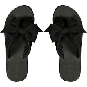 image:imageRoseSeek Womens Bow Knot Flip Flops Open Toe Dressy Thong Sandals Comfy Summer Vacation FlatsBlack