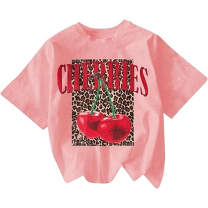 image:imageRoseSeek Womens Funny Cherry Graphic Tees Short Sleeve Crew Neck Going Out Summer Tops Tshirts ShirtsCherry Pink