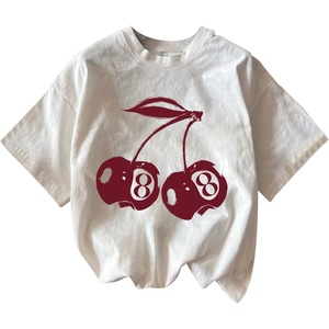image:imageRoseSeek Womens Graphic Letter Tee Crew Neck Drop Shoulder Trendy Summer T Shirt Short Sleeve Vintage Car Print TopWhite With Graphic