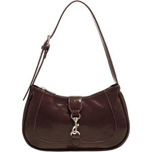 image:imageRoseSeek Womens Retro Vintage Zipper Shoulder Bag Adjustable Strap Elegant Underarm Purse HandbagsChocolate Brown