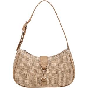 image:imageRoseSeek Womens Retro Vintage Zipper Shoulder Bag Adjustable Strap Elegant Underarm Purse HandbagsLight Khaki