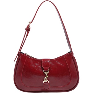image:imageRoseSeek Womens Retro Vintage Zipper Shoulder Bag Adjustable Strap Elegant Underarm Purse HandbagsLight Red