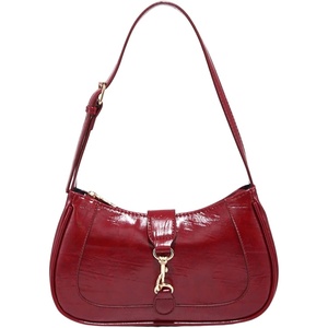 image:imageRoseSeek Womens Retro Vintage Zipper Shoulder Bag Adjustable Strap Elegant Underarm Purse HandbagsRed