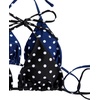 image:imageRoseSeek 2 Pack Leopard Print Bikini Sets Halter Triangle Top Brazilian Bottom Animal Print Swimwear BundleBlue and Black