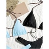 image:imageRoseSeek 2 Pack Leopard Print Bikini Sets Halter Triangle Top Brazilian Bottom Animal Print Swimwear BundleBlue and Leopard