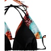 image:imageRoseSeek 2 Pack Leopard Print Bikini Sets Halter Triangle Top Brazilian Bottom Animal Print Swimwear BundleFloral Brown and Black