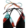 image:imageRoseSeek 2 Pack Leopard Print Bikini Sets Halter Triangle Top Brazilian Bottom Animal Print Swimwear BundleFloral Brown and Black