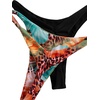 image:imageRoseSeek 2 Pack Leopard Print Bikini Sets Halter Triangle Top Brazilian Bottom Animal Print Swimwear BundleFloral Brown and Black