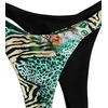 image:imageRoseSeek 2 Pack Leopard Print Bikini Sets Halter Triangle Top Brazilian Bottom Animal Print Swimwear BundleGreen and Black