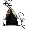 image:imageRoseSeek 2 Pack Leopard Print Bikini Sets Halter Triangle Top Brazilian Bottom Animal Print Swimwear BundleGreen and Black