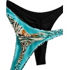 image:imageRoseSeek 2 Pack Leopard Print Bikini Sets Halter Triangle Top Brazilian Bottom Animal Print Swimwear BundleMix Blue and Black