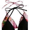 image:imageRoseSeek 2 Pack Leopard Print Bikini Sets Halter Triangle Top Brazilian Bottom Animal Print Swimwear BundlePink and Black