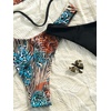image:imageRoseSeek 2 Pack Leopard Print Bikini Sets Halter Triangle Top Brazilian Bottom Animal Print Swimwear BundleSnake and Black