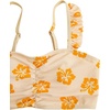image:imageRoseSeek Girls 2 Piece Cherry Print Swimwear Ruffle Trim Ruched Bathing Suits Cute SwimsuitsApricot