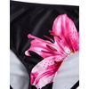 image:imageRoseSeek Girls 2 Piece Cherry Print Swimwear Ruffle Trim Ruched Bathing Suits Cute SwimsuitsBlack