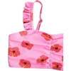 image:imageRoseSeek Girls 2 Piece Cherry Print Swimwear Ruffle Trim Ruched Bathing Suits Cute SwimsuitsFloral Pink