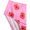 image:imageRoseSeek Girls 2 Piece Cherry Print Swimwear Ruffle Trim Ruched Bathing Suits Cute SwimsuitsFloral Pink