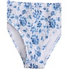 image:imageRoseSeek Girls 2 Piece Floral High Waisted Swimsuit Smocked Wireless Bathing Suit Boho Holiday Beachwear SetBlue and White