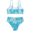 image:imageRoseSeek Girls 2 Piece Floral High Waisted Swimsuit Smocked Wireless Bathing Suit Boho Holiday Beachwear SetMint Blue