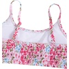 image:imageRoseSeek Girls 2 Piece Floral High Waisted Swimsuit Smocked Wireless Bathing Suit Boho Holiday Beachwear SetMulticolor Pink