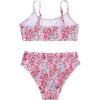 image:imageRoseSeek Girls 2 Piece Floral High Waisted Swimsuit Smocked Wireless Bathing Suit Boho Holiday Beachwear SetMulticolor Pink