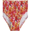 image:imageRoseSeek Girls 2 Piece Floral High Waisted Swimsuit Smocked Wireless Bathing Suit Boho Holiday Beachwear SetMulticolor Red