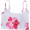 image:imageRoseSeek Girls 2 Piece Floral High Waisted Swimsuit Smocked Wireless Bathing Suit Boho Holiday Beachwear SetWhite