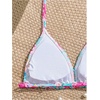 image:imageRoseSeek Girls 2 Piece Graphic Starfish Bathing Suit Halter Triangle Swimsuit Cute Beachwear Bikini SetsBlue and Hot Pink