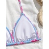 image:imageRoseSeek Girls 2 Piece Graphic Starfish Bathing Suit Halter Triangle Swimsuit Cute Beachwear Bikini SetsBlue and Pink