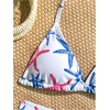 image:imageRoseSeek Girls 2 Piece Graphic Starfish Bathing Suit Halter Triangle Swimsuit Cute Beachwear Bikini SetsBlue and Red