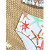 image:imageRoseSeek Girls 2 Piece Graphic Starfish Bathing Suit Halter Triangle Swimsuit Cute Beachwear Bikini SetsGreen and Yellow