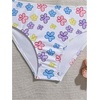 image:imageRoseSeek Girls 2 Piece Graphic Starfish Bathing Suit Halter Triangle Swimsuit Cute Beachwear Bikini SetsMulticolor White