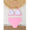 image:imageRoseSeek Girls 2 Piece Graphic Starfish Bathing Suit Halter Triangle Swimsuit Cute Beachwear Bikini SetsPink